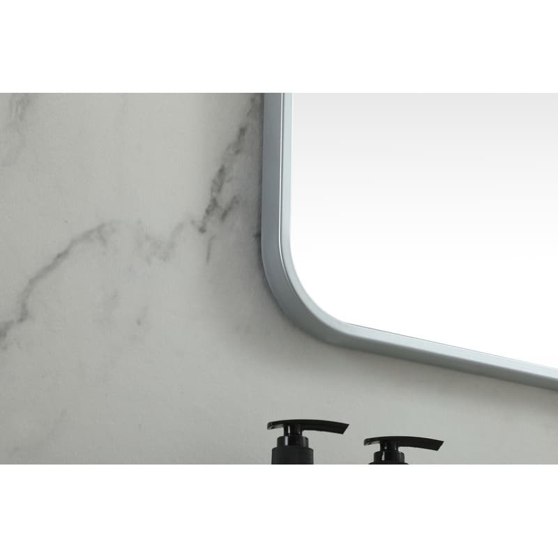Indigo Home Soft corner metal square mirror 24x24 inch