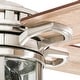 preview thumbnail 17 of 16, 52" Honeywell Bonterra Brushed Nickel Contemporary Indoor LED Ceiling Fan with Light and Remote Control