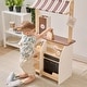 preview thumbnail 3 of 13, Teamson Kids Wooden Coffee Stand Pretend Play with Coffee Machine and 29 Pcs Accessories for Age 3-5 Kid and Toddlers