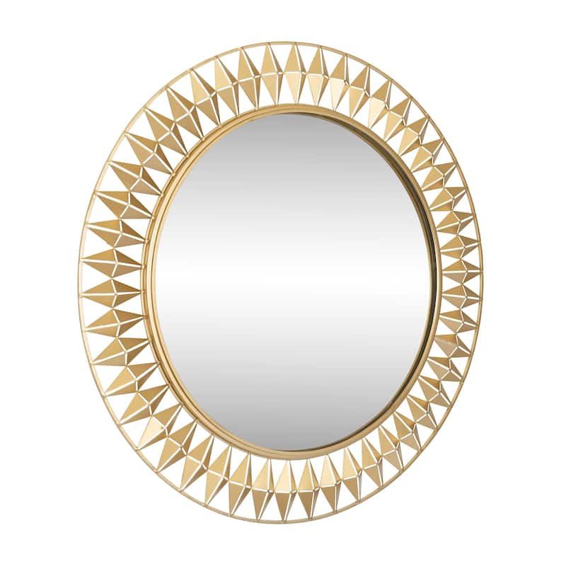 Varaluz Forever 33-inch French Gold Round Mirror