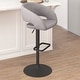 preview thumbnail 107 of 178, Vinyl Adjustable Height Barstool with Rounded Mid-Back