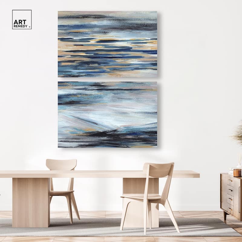 Endless Sea Canvas Set of 2 by Art Remedy, Gallery Wrapped
