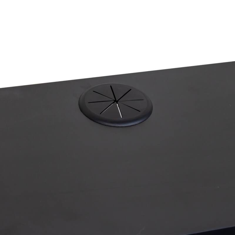 GDF Studio - Kate Modern 65.35" Wide Floating Wall-Mounted TV Stand with LED Lights and Charging Station