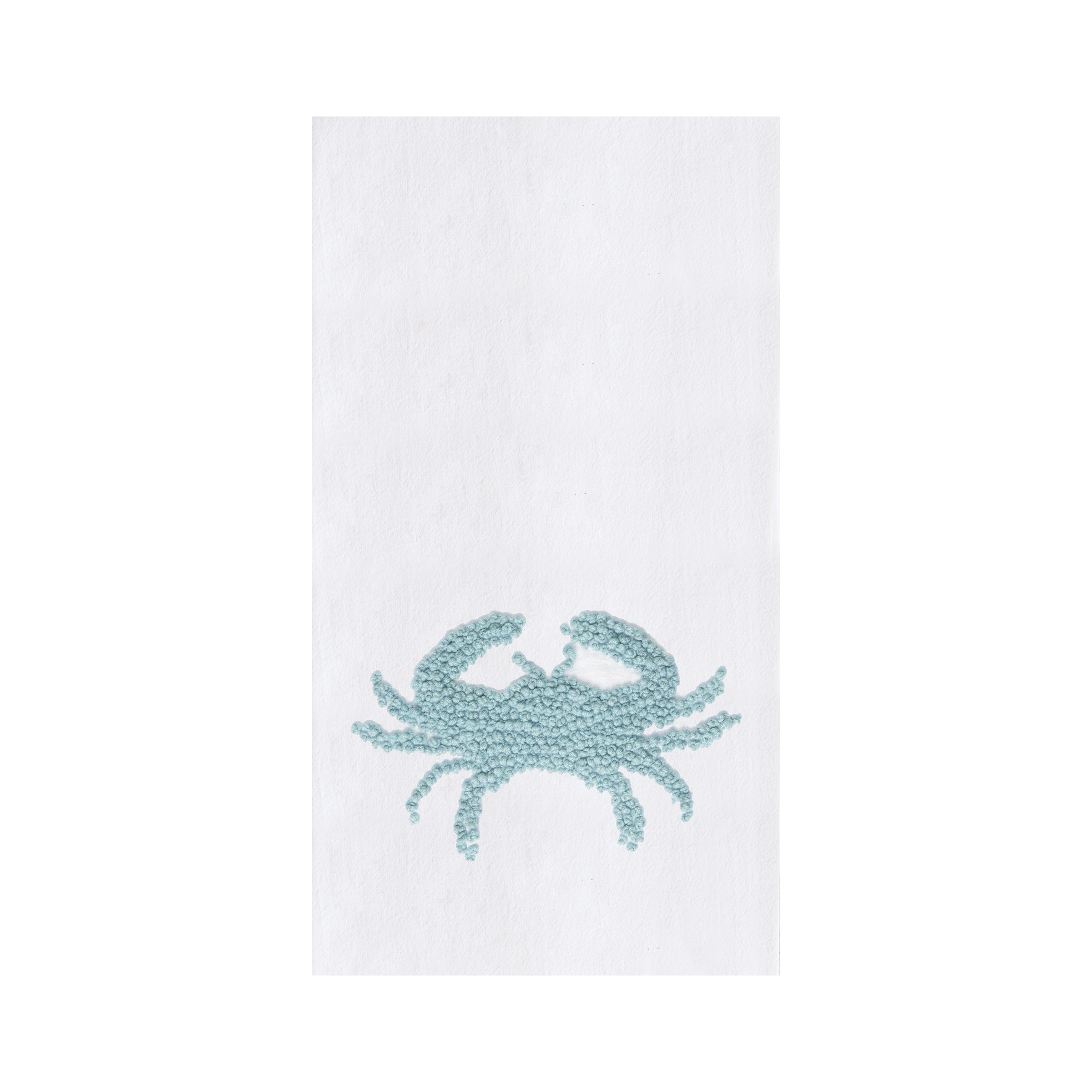 Crab French Knot Flour Sack Kitchen Towel