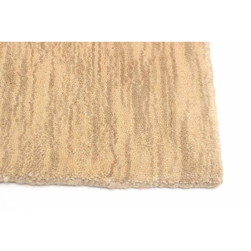 ECARPETGALLERY Hand Loomed Kashkuli Gabbeh Beige Wool Rug - 4'11 x 7'10