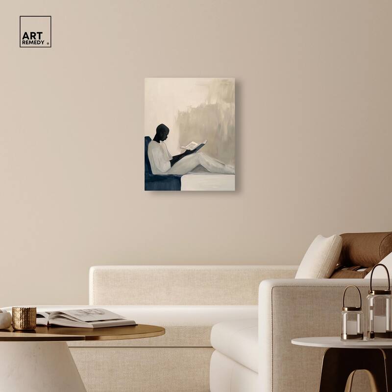 Void Reader I Canvas by Art Remedy, Gallery Wrapped
