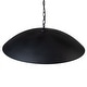 preview thumbnail 36 of 34, 1-Light Black Gold Oversized Metal Dome Pendant Light - 27in