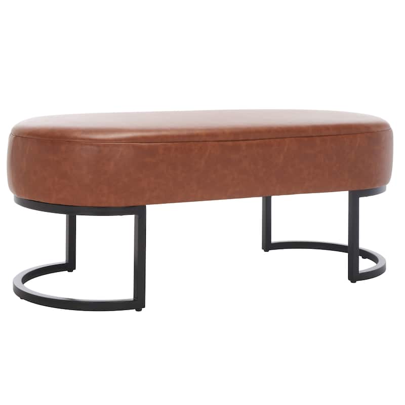SAFAVIEH Sannie Oval Bench - 50" W x 20" D x 19" H - 50Wx20Dx19H