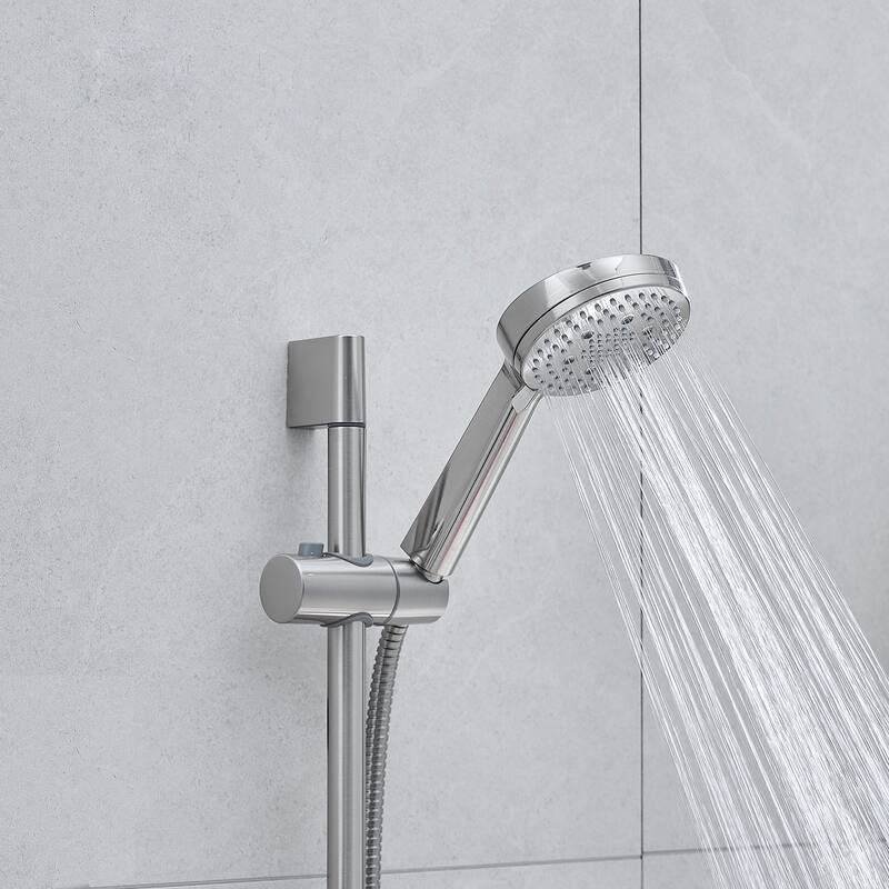 Modern Rain Shower Faucet System with 10-inch Fixed Spray