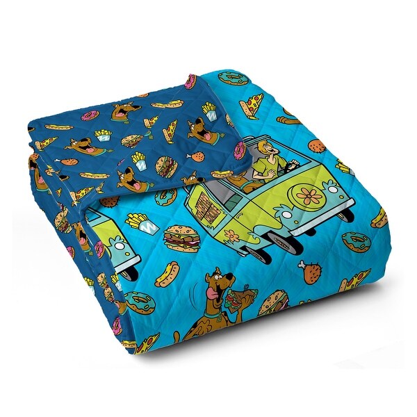 アメリカアニメキャラクター　スクービードゥー 肌掛け布団 Warner Brothers Scooby Doo Quilted Blanket - Bed Bath & Beyond