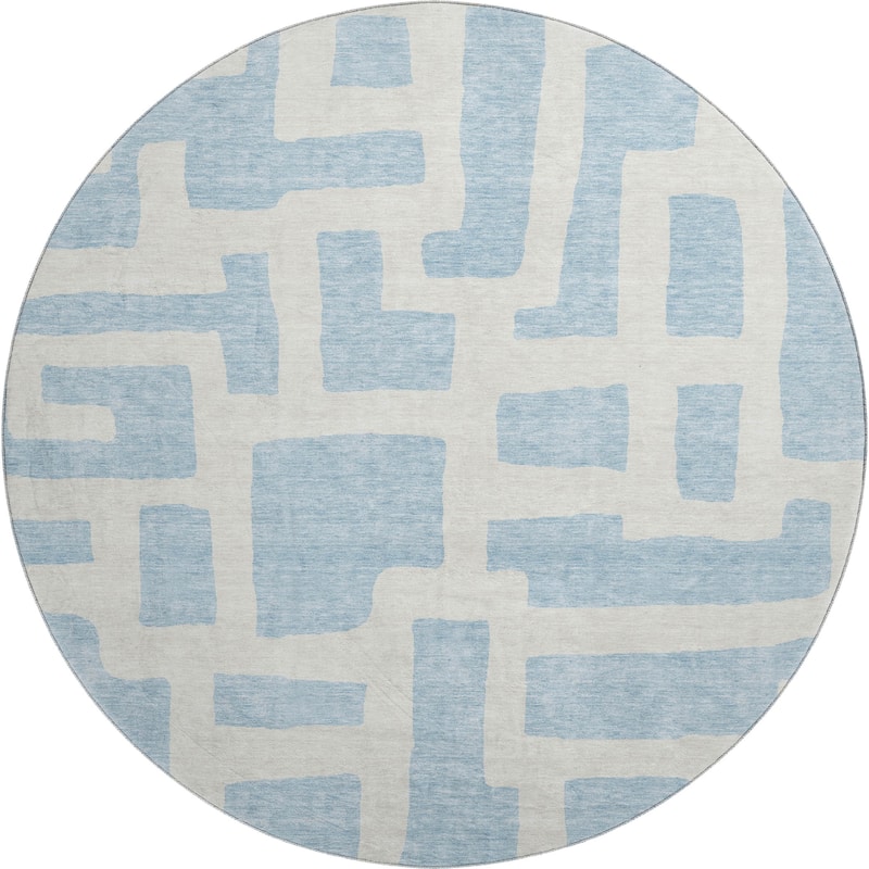 Premium Washable Super Soft Geo Maze Mayfield Rug