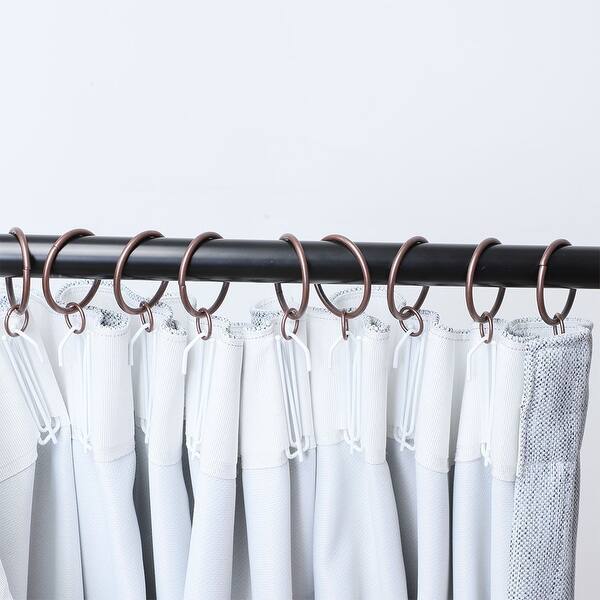 Shop 20 Pack Metal Curtain 1 3 Inch W Eyelet Drape Ring Loops For