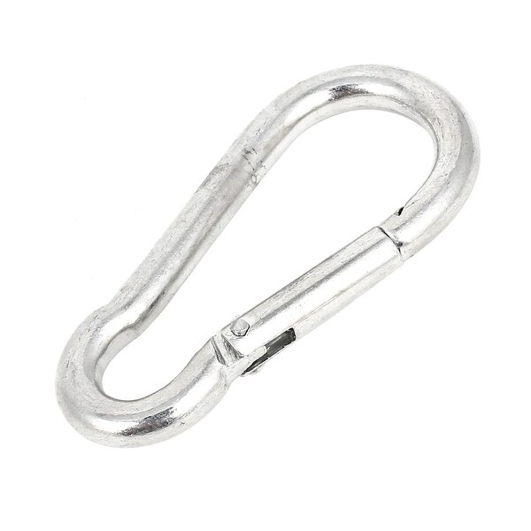 Shop Unique Bargains Metal Spring Loaded Gate Carabiner Hook Keys