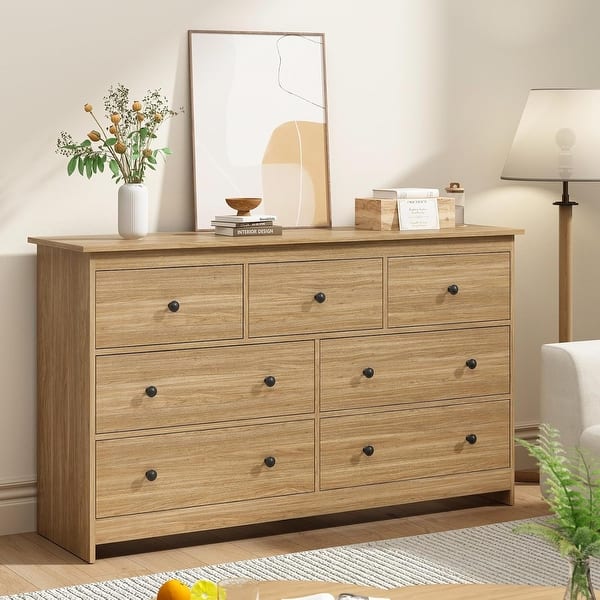 natural modern dresser Modern Craftsman 6-Drawer Dresser