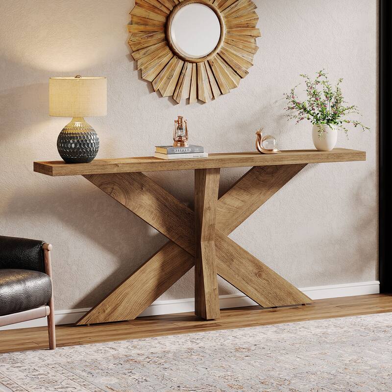 70.9" Extra Long Farmhouse Console Sofa Table for Entryway Hallway