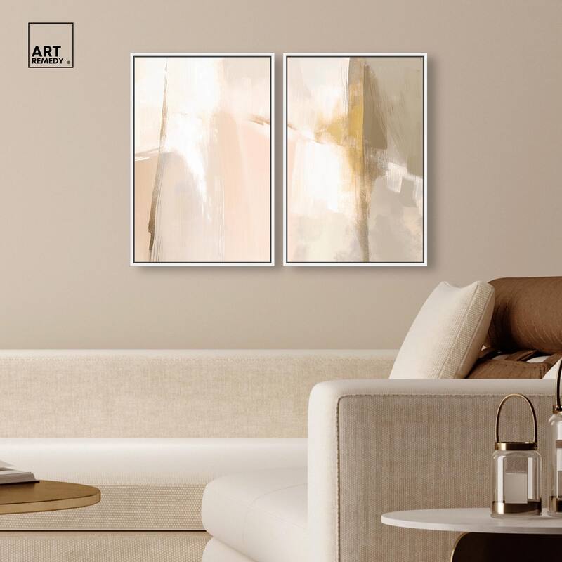 Meditative Hues II Canvas Set of 2 by Art Remedy