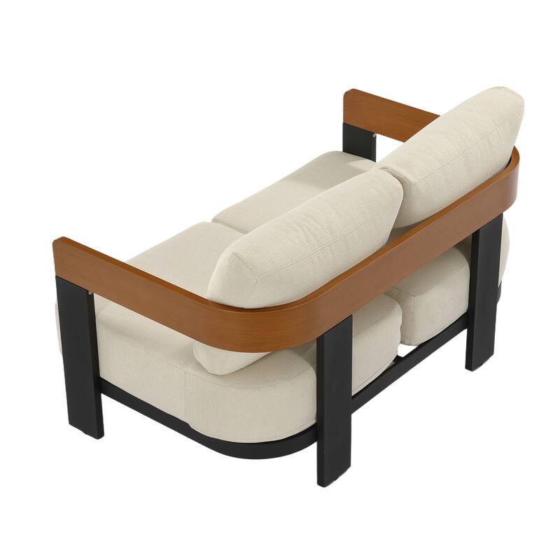 50.39'' Wide Outdoor Patio Sofa With Cushions