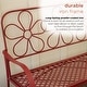 preview thumbnail 7 of 20, Alpine Corporation Daisy Metal Garden Bench, White