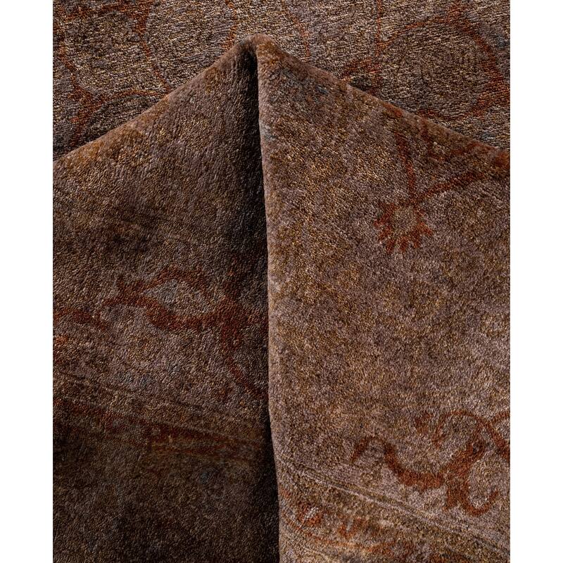 Overdyed One-of-a-Kind Hand-Knotted Area Rug - Brown - 4' 8" x 7' 1"