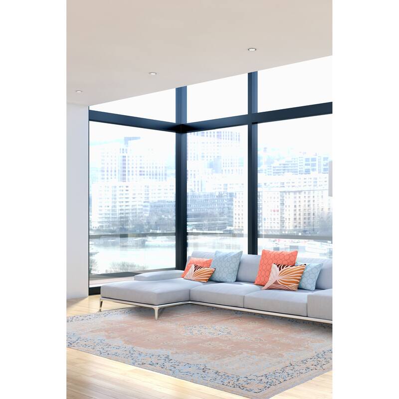 ECARPETGALLERY Hand-knotted Antalya Vintage Brown Wool Rug - 9'7 x 13'7