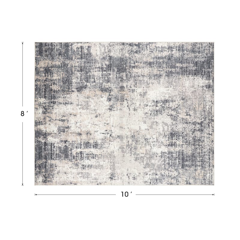 Glitzhome Modern Abstract Distressed Indoor/Outdoor Area Rugs