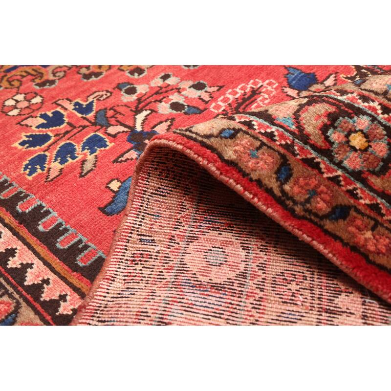 ECARPETGALLERY Hand-knotted Anatolian Vintage Red Wool Rug - 5'3 x 10'4