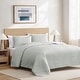 preview thumbnail 16 of 38, Crinkle Texture Microfiber 3-Piece Quilt Set, Enzyme Washed, Oversized