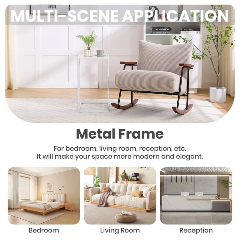 Metal Frame Rocking Chair