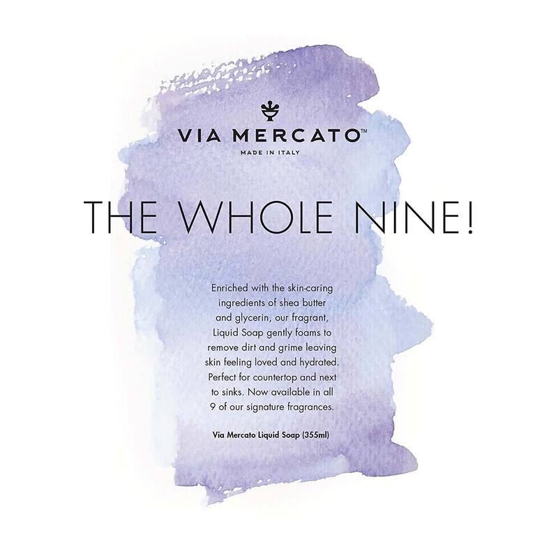 Via Mercato Liquid Hand Soap No 1 - Bergamot Patchouli & Rosewood