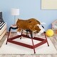 preview thumbnail 11 of 9, Classic Plush Rocking Bull Toy with Authentic Sounds, Soft Body and Easy-Grab Handle for Kids 3+, Safe for Up to 176 lbs