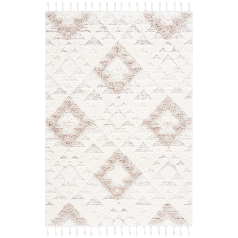 SAFAVIEH Moroccan Tassel Shag Kobi 2-inch Thick Rug