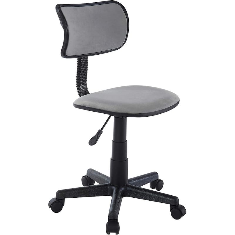 Urban Lifestyle Velvet Swivel Task Chair - Grey