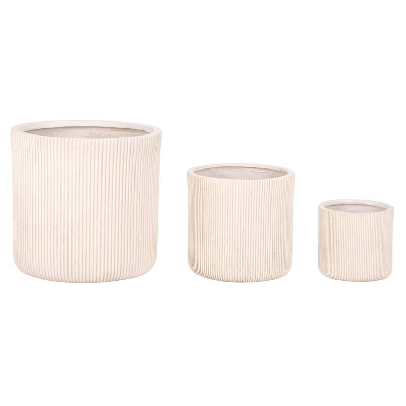 SAFAVIEH Outdoor Living Carolina Planter Pot (Set of 3) - 18"W x 18"D x 18"H