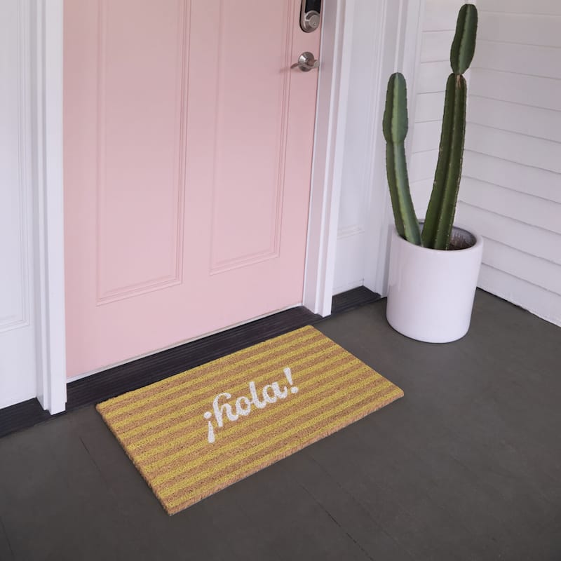 Hola Greeting 18" x 30" Doormat - 18" x 30"