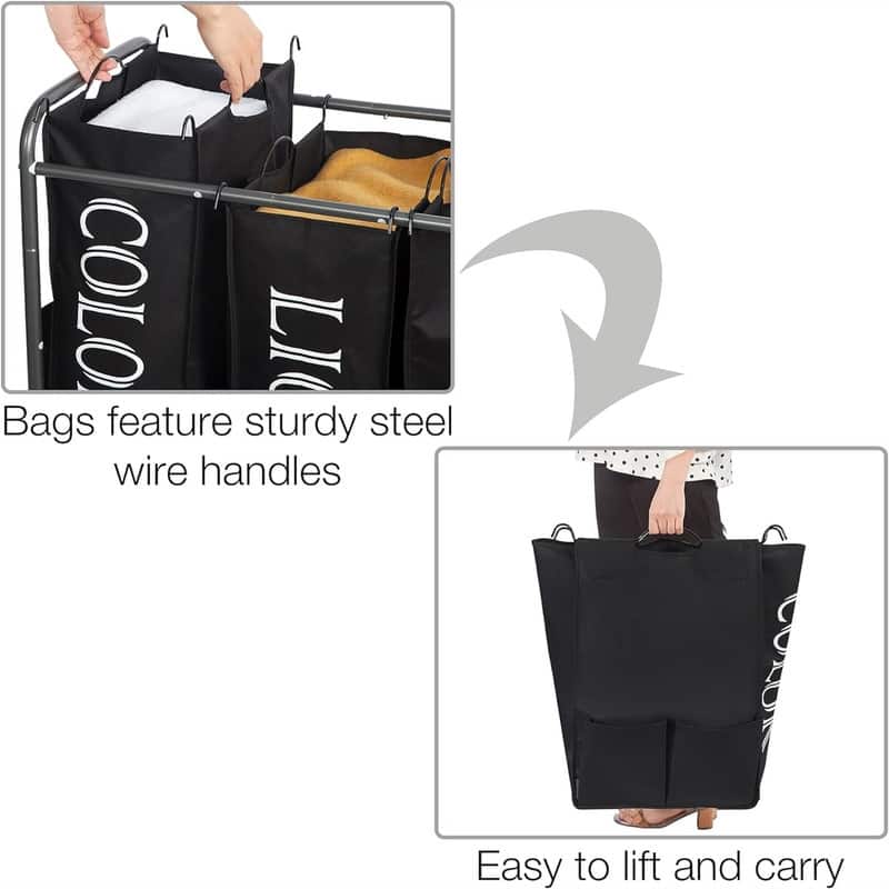 Laundry Sorter 4 Section