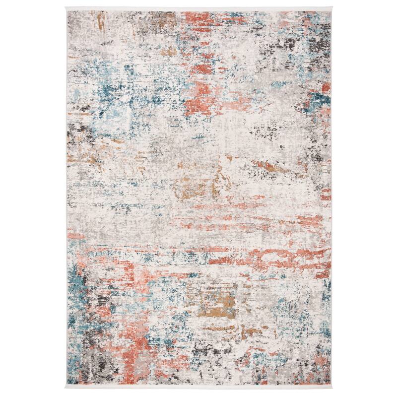 SAFAVIEH Shivan Gerly Modern Abstract Rug - 4' x 6' - Grey/Pink