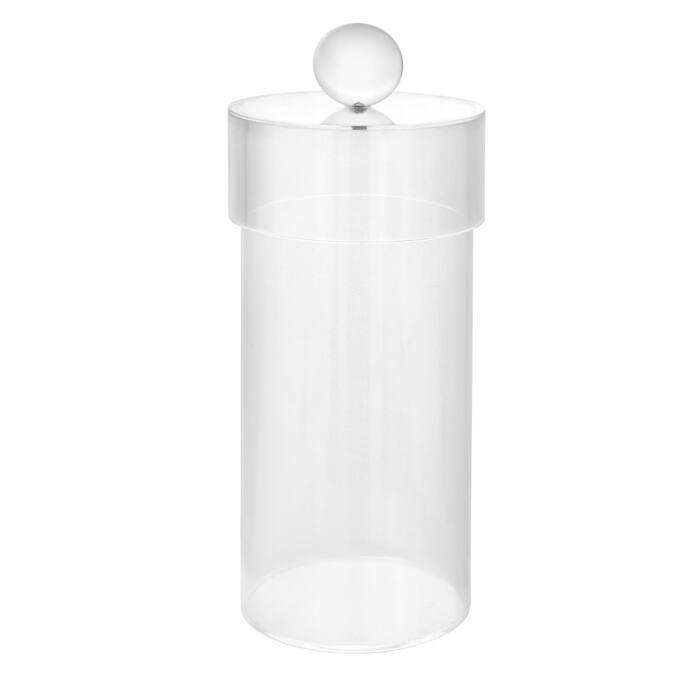 Acrylic Canister with Clear Ball Knob (3 sizes)