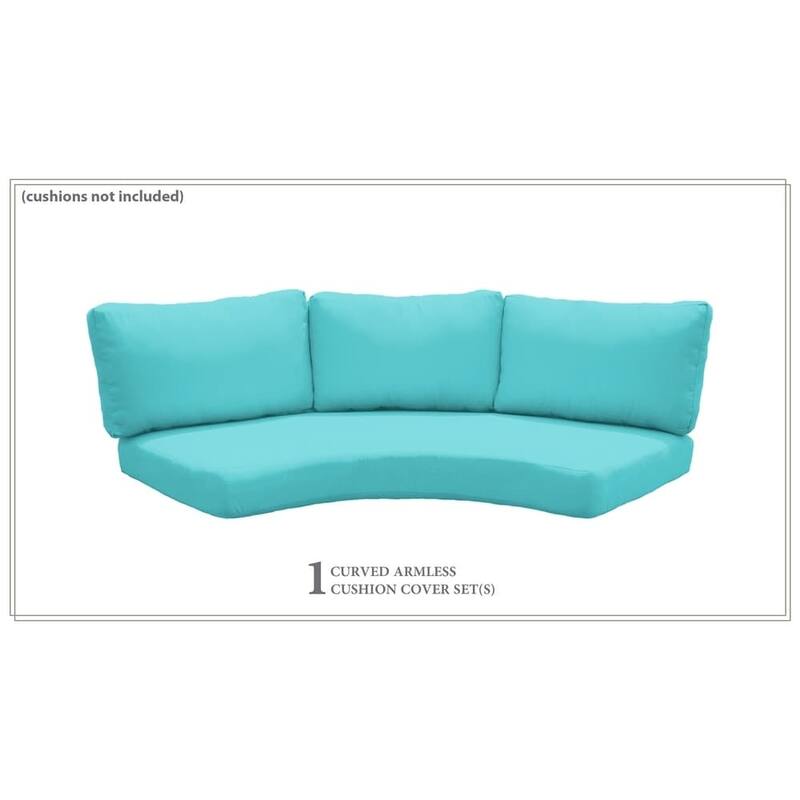 6 Inch Cushion Cover for HighBack Curved Armless Sofa Bed Bath