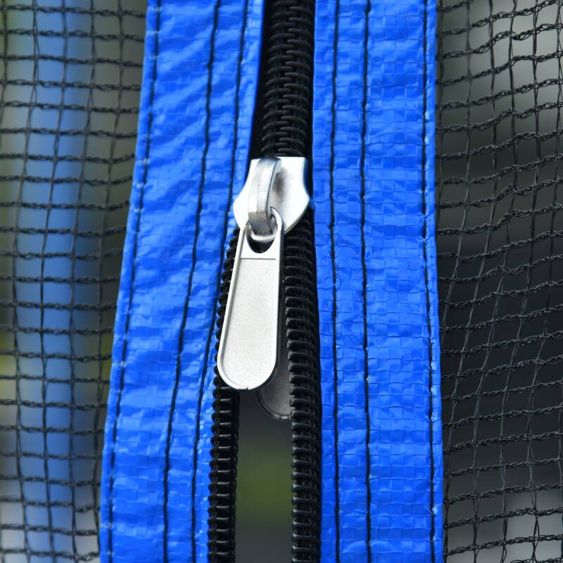 Trampoline for Adults & Kids with Basketball Hoop, Outdoor Trampolines w/Ladder & Safety Enclosure Net for Kids & adults