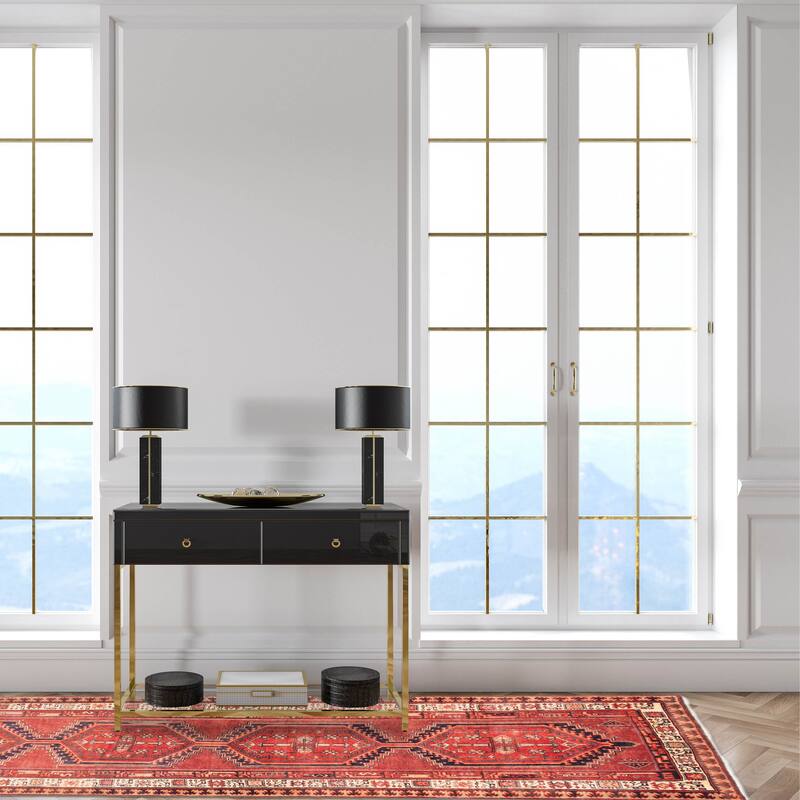 ECARPETGALLERY Hand-knotted Sarabi Red Wool Rug - 3'6 x 10'8