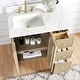 preview thumbnail 106 of 126, Oza Bath Vanity with Quartz Stone Top and Mirror