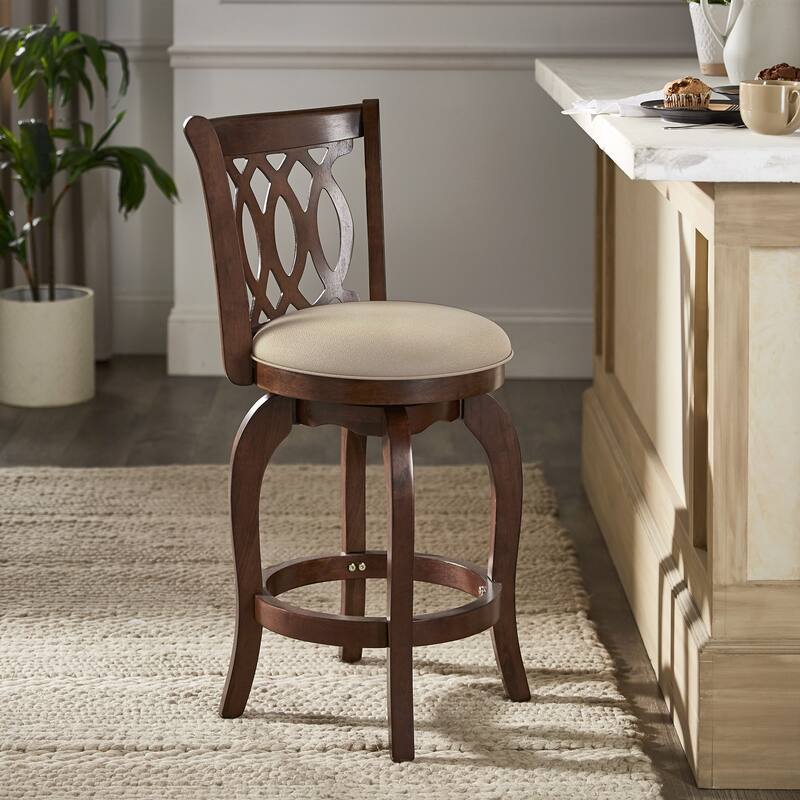 Verona Swivel 24-inch Counter Height Stool by iNSPIRE Q Classic