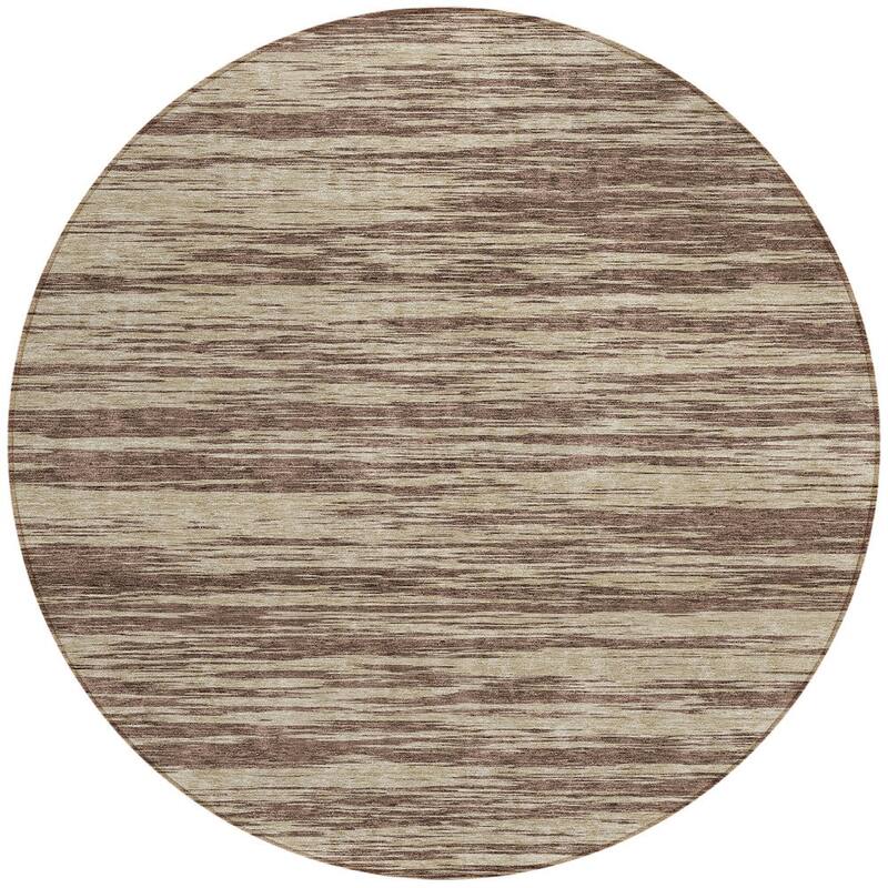 HomeRoots Abstract Modern Rectangle Outdoor Rug