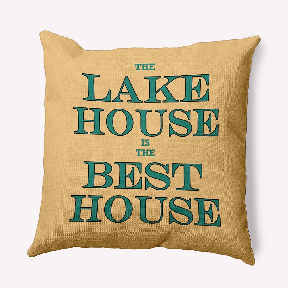 Lake House Best House Polyester Indoor Pillow