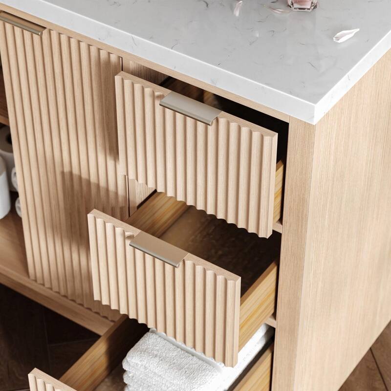 Ariel P54CQRVO Milan 54" Free Standing Single Basin Vanity Set with