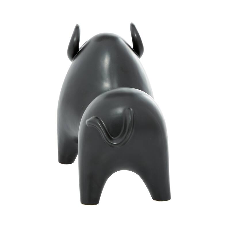 Black Porcelain Handmade Sculpture