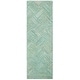 preview thumbnail 13 of 15, SAFAVIEH Handmade Nantucket Majram Contemporary Cotton Rug 2'3" x 11' Runner - Green/Multi - Runner