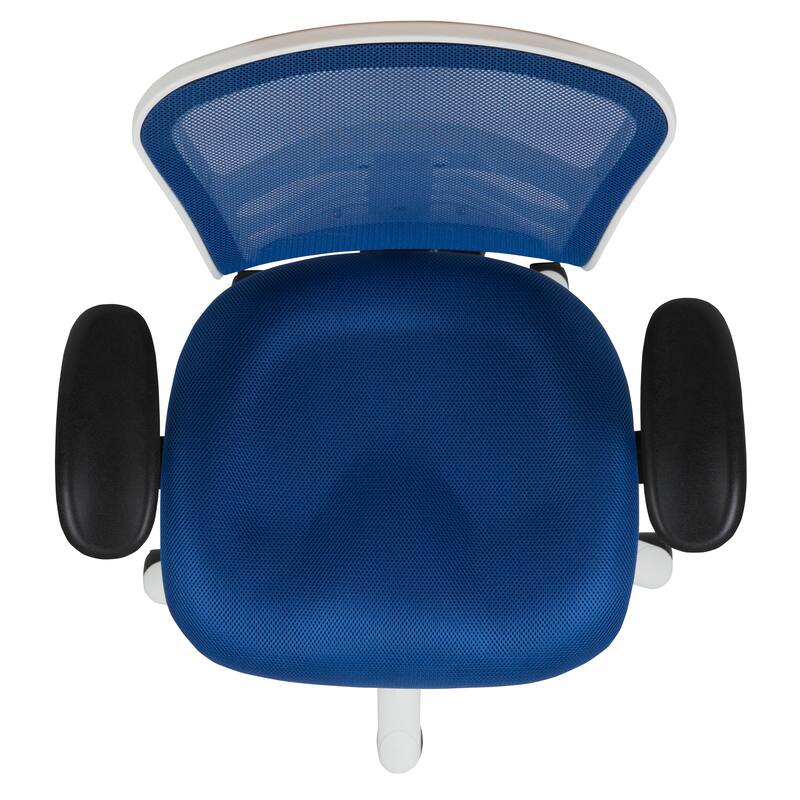 Mid-back Blue Mesh Adjustable Ergonomic Office Chair