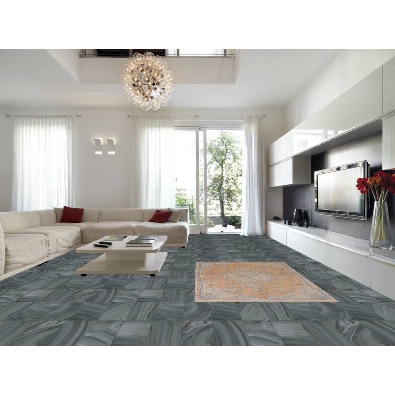 Hand Knotted Oriental 100% Wool Carpet Traditional Floral Oranges & Rust Mashad Area Rug - 8' 10'' X 5' 6''