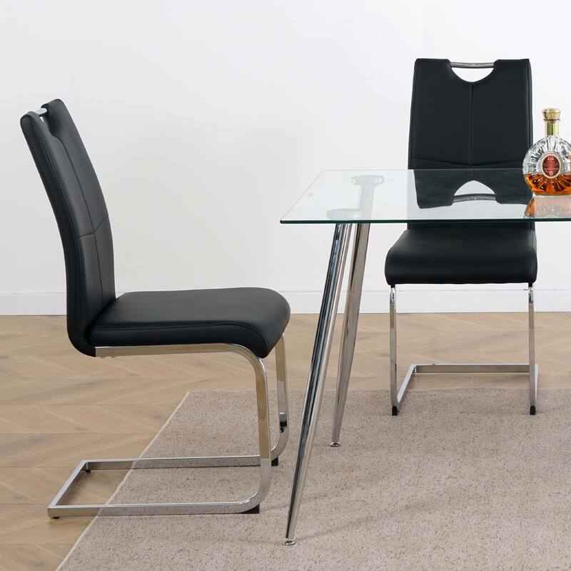 PU Dining Chair living room Chair(Set of 2)